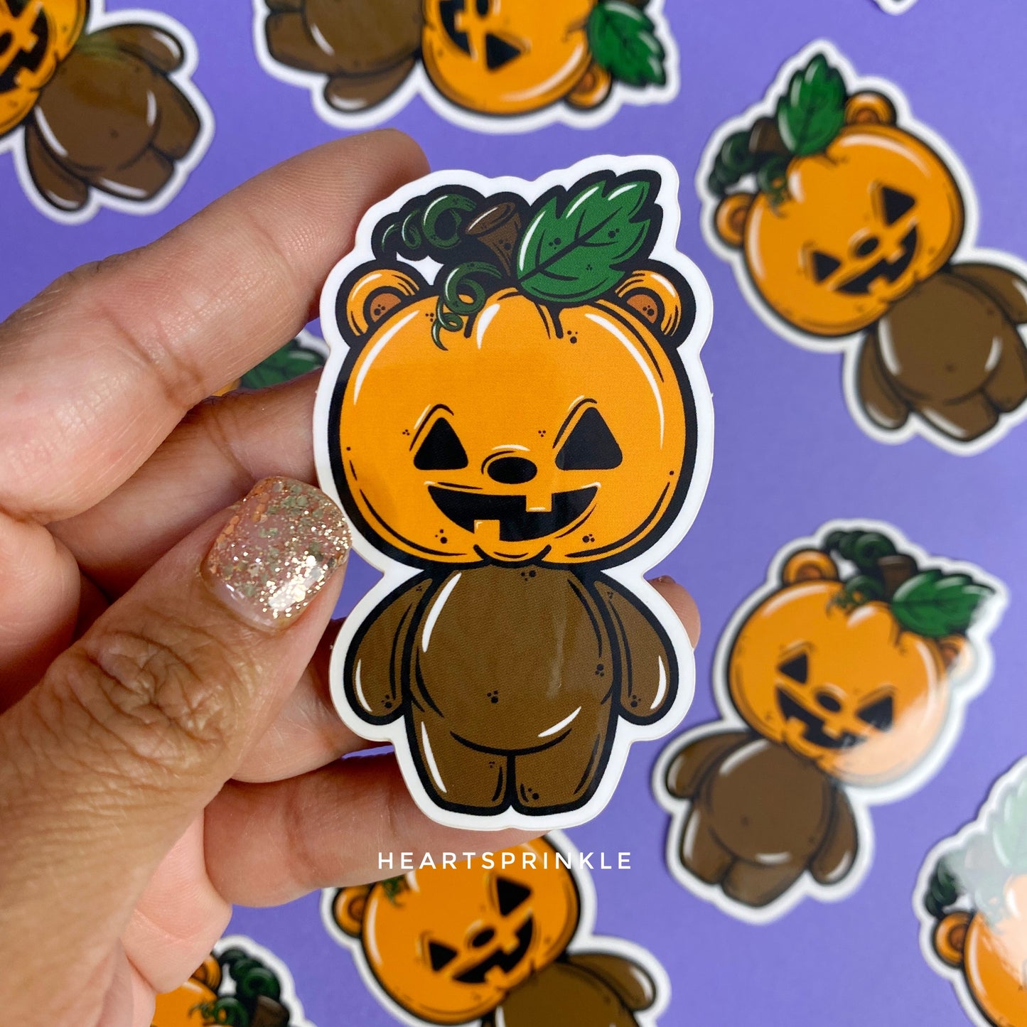 Jack Bear Halloween Sticker (WATERPROOF)