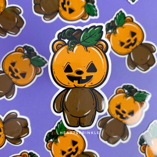 Jack Bear Halloween Sticker (WATERPROOF)
