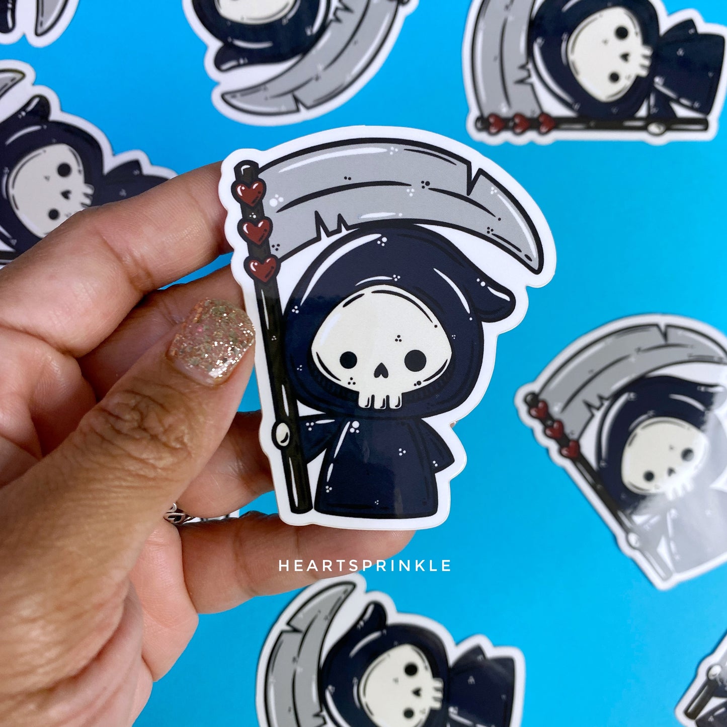 Grim Reaper Halloween Sticker (WATERPROOF)