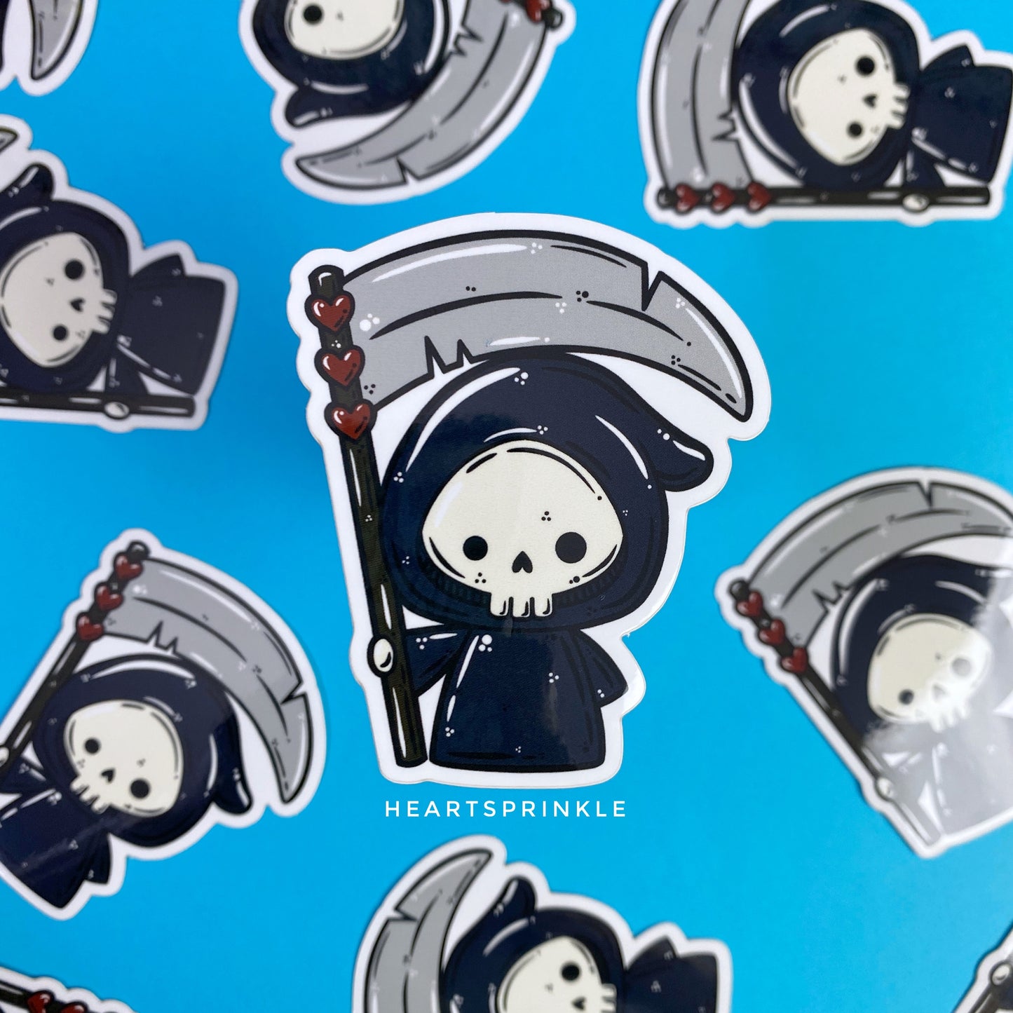 Grim Reaper Halloween Sticker (WATERPROOF)