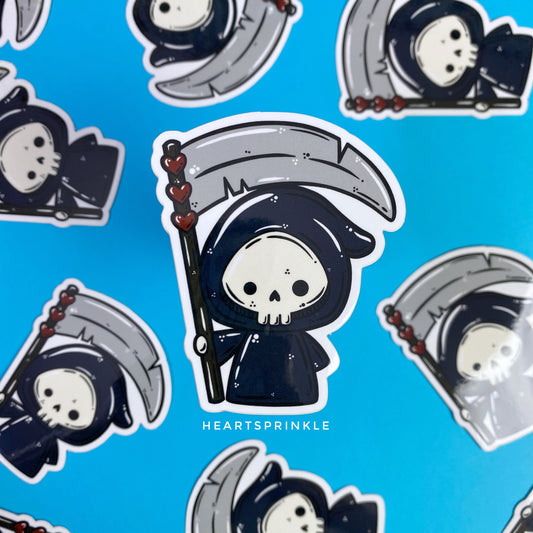 Grim Reaper Halloween Sticker (WATERPROOF)