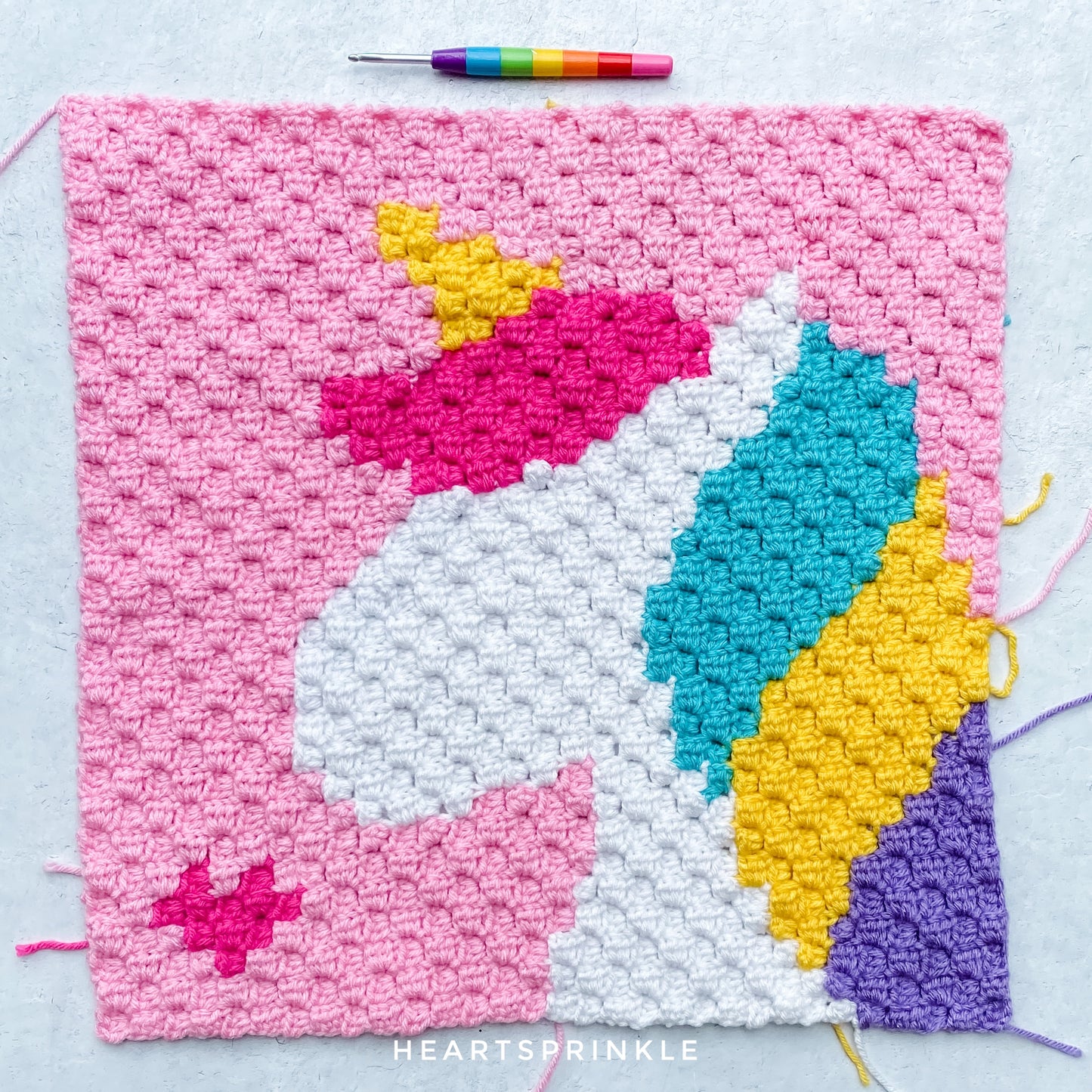 MAGICAL UNICORN C2C CAL Pattern