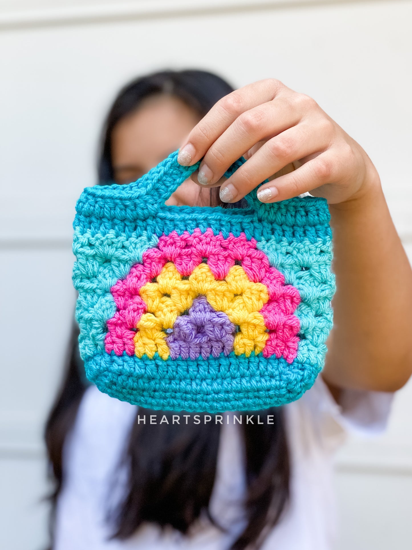 Rainbow Granny Stitch Tote Bag Pattern (3 Sizes)