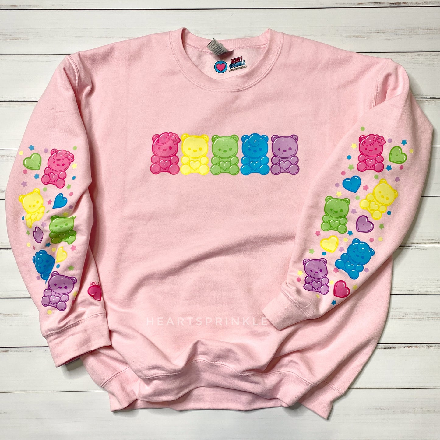 Gummy Bear Crewneck (Sprinkled Arms)