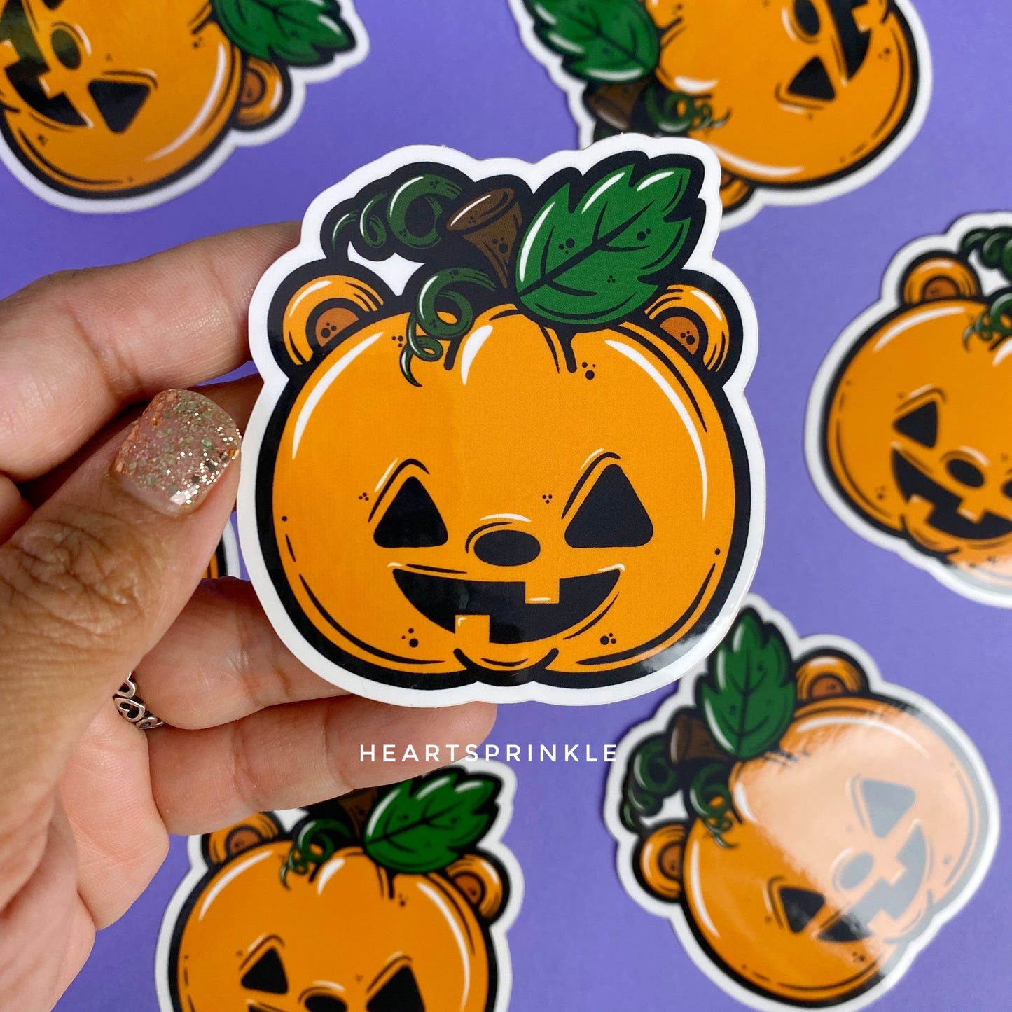 Jack Pumpkin Halloween Sticker (WATERPROOF)