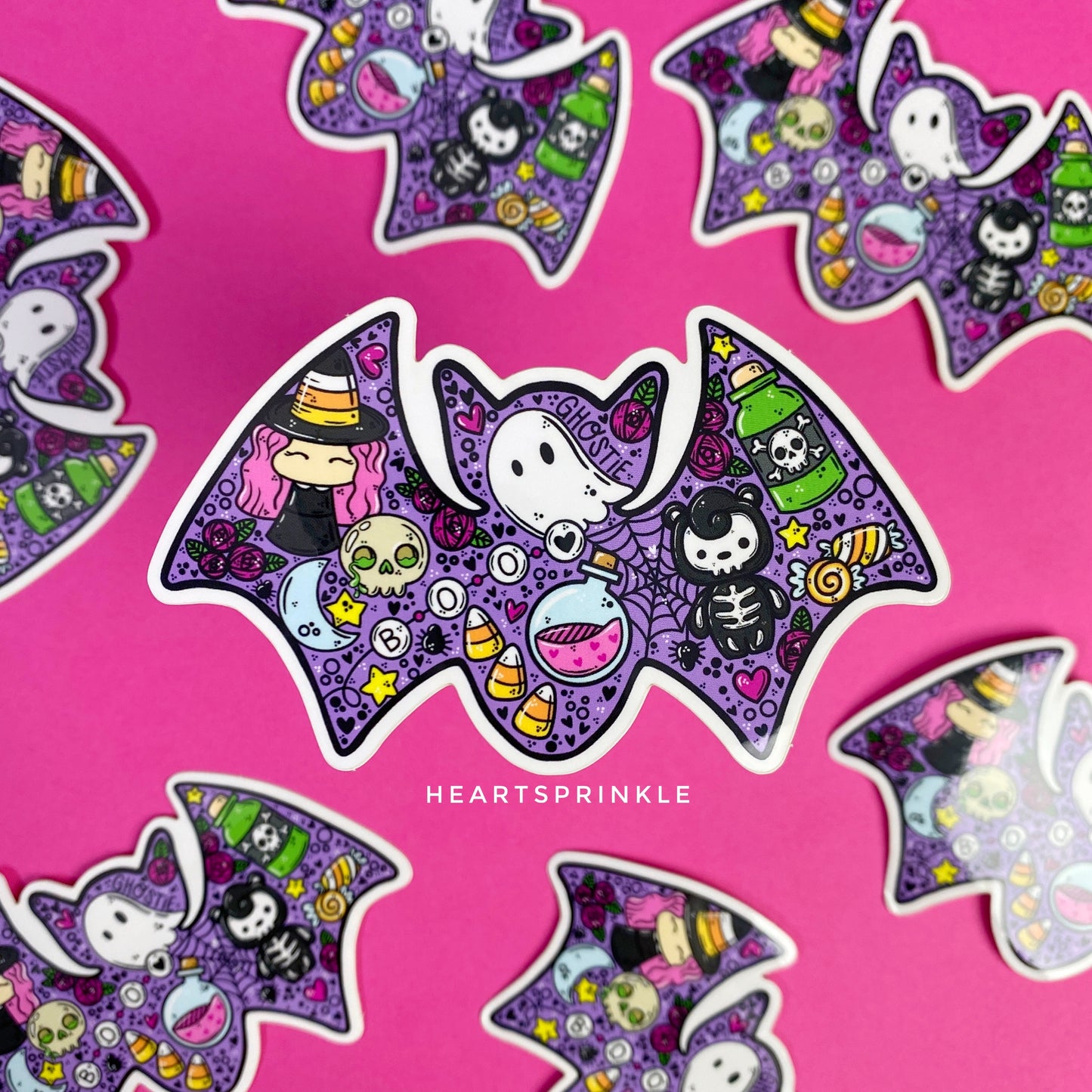 Batty Halloween Sticker (WATERPROOF)