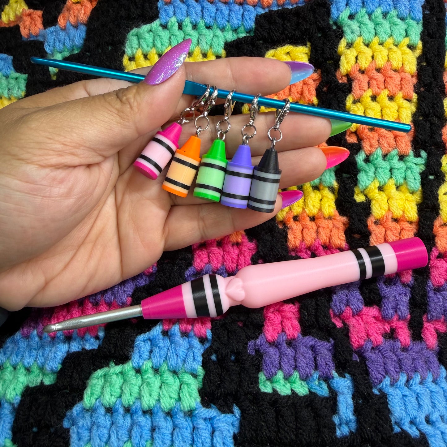 Crayon Stitch Marker