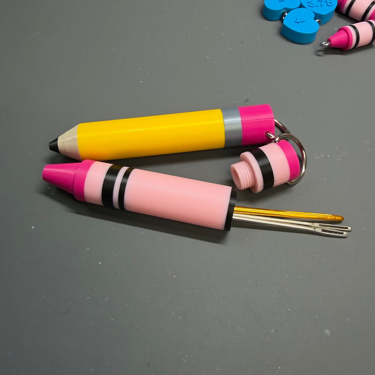 Crayon Needle Holder