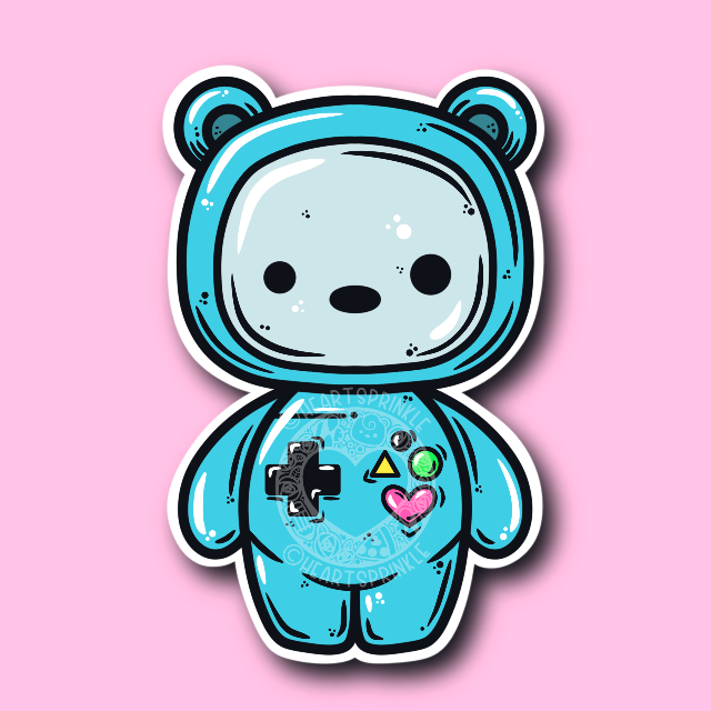 Game Bear Sticker (WATERPROOF)