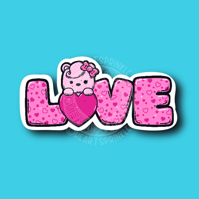 Gumdrop LOVE Sticker (WATERPROOF)