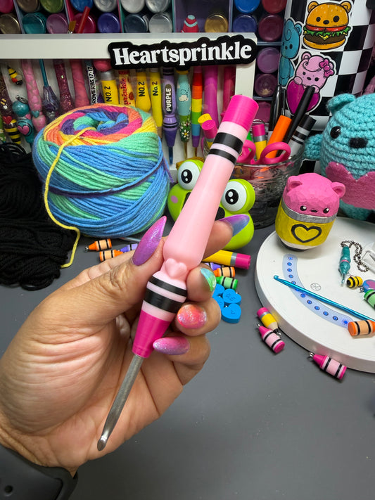 SLIM Crayon Themed Crochet Hook