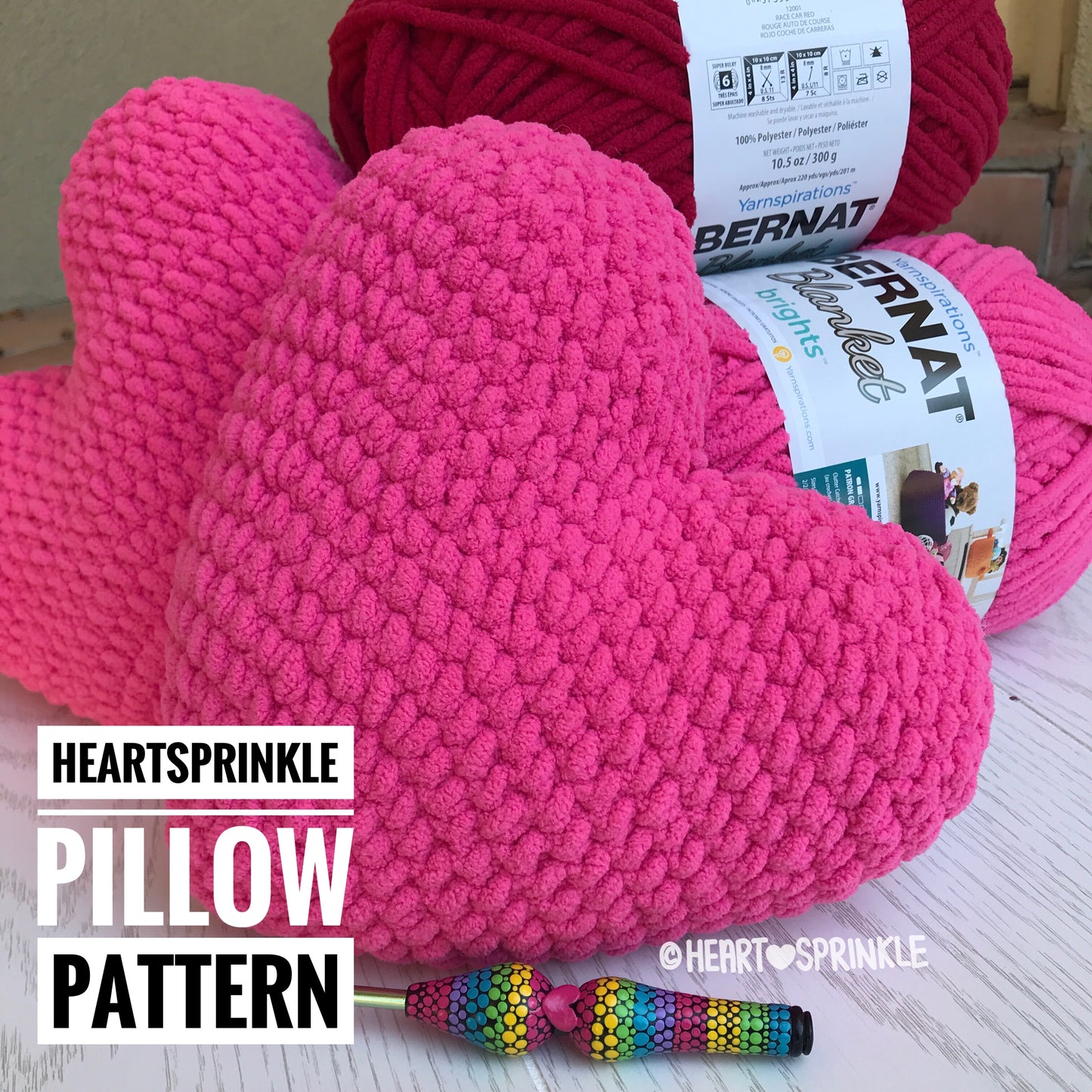 Heartsprinkle Heart Pillow Pattern